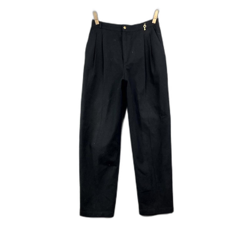 Fundamental Things Chino Pants Womens 12 Black Wool Outdoor Gorpcore Academia